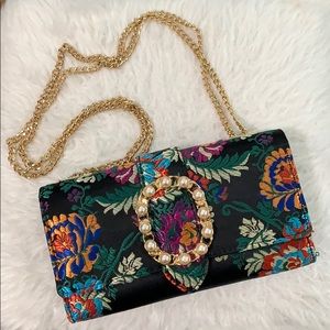 ALDO FAUX PEARL WALLET CROSSBODY